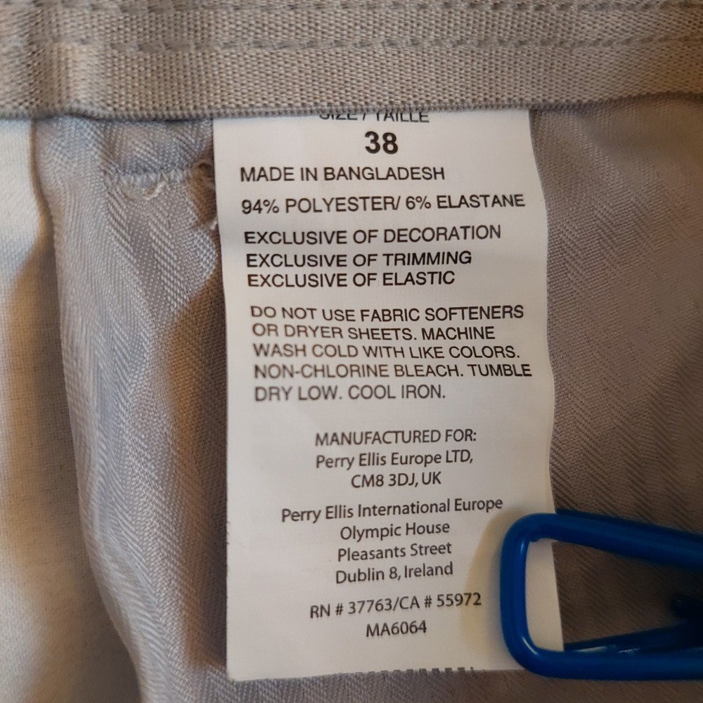 Callaway Golf Mens Opti-Dri Stretch Waist Flat Front Walking Shorts Gray 38 New! - Picture 12 of 12